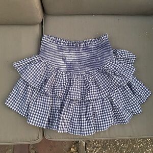 Blue Gingham Women's Skirt